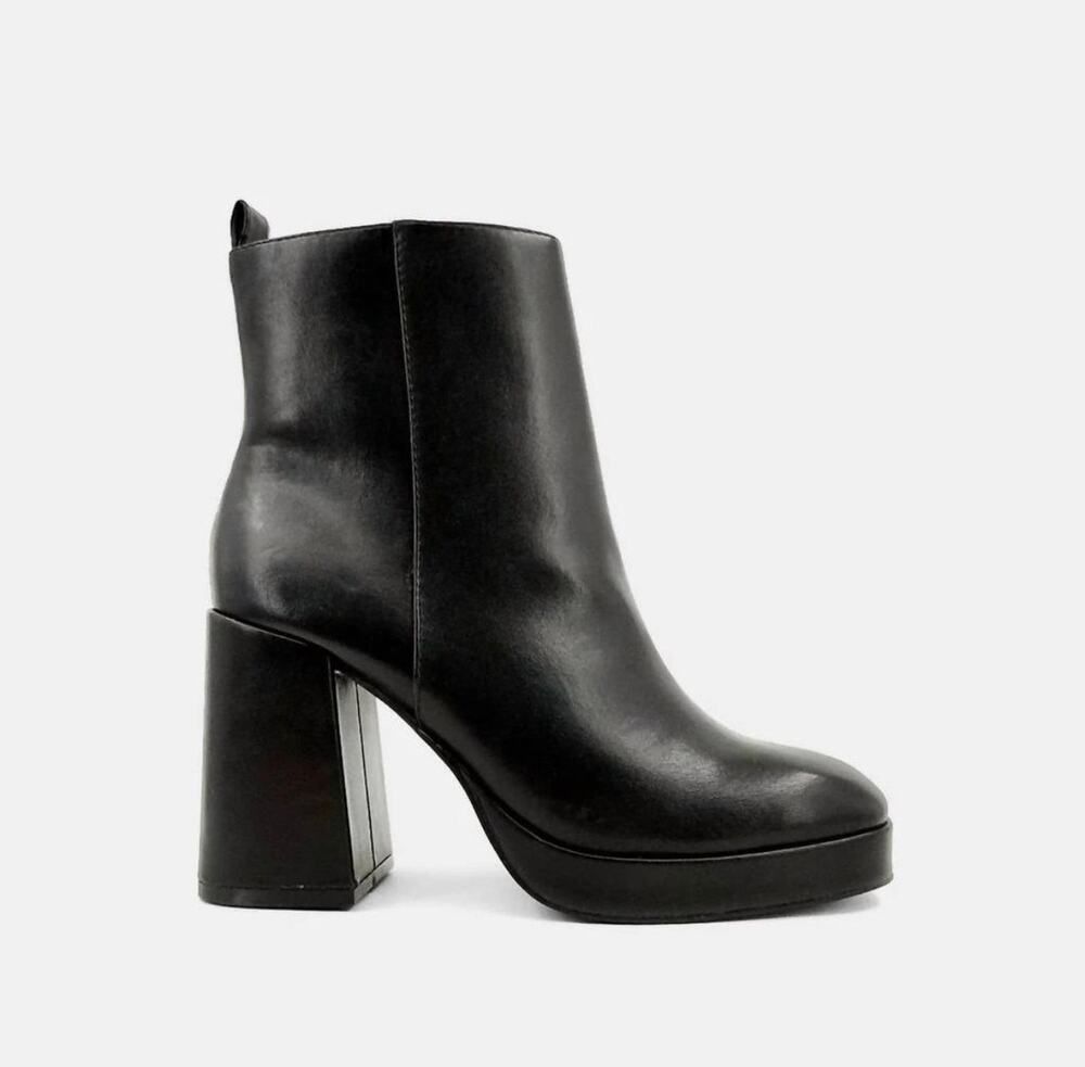 SHU SHOP Wadi Black Platform Ankle Heel Boots Chunky Sole Women’s Size 6.5